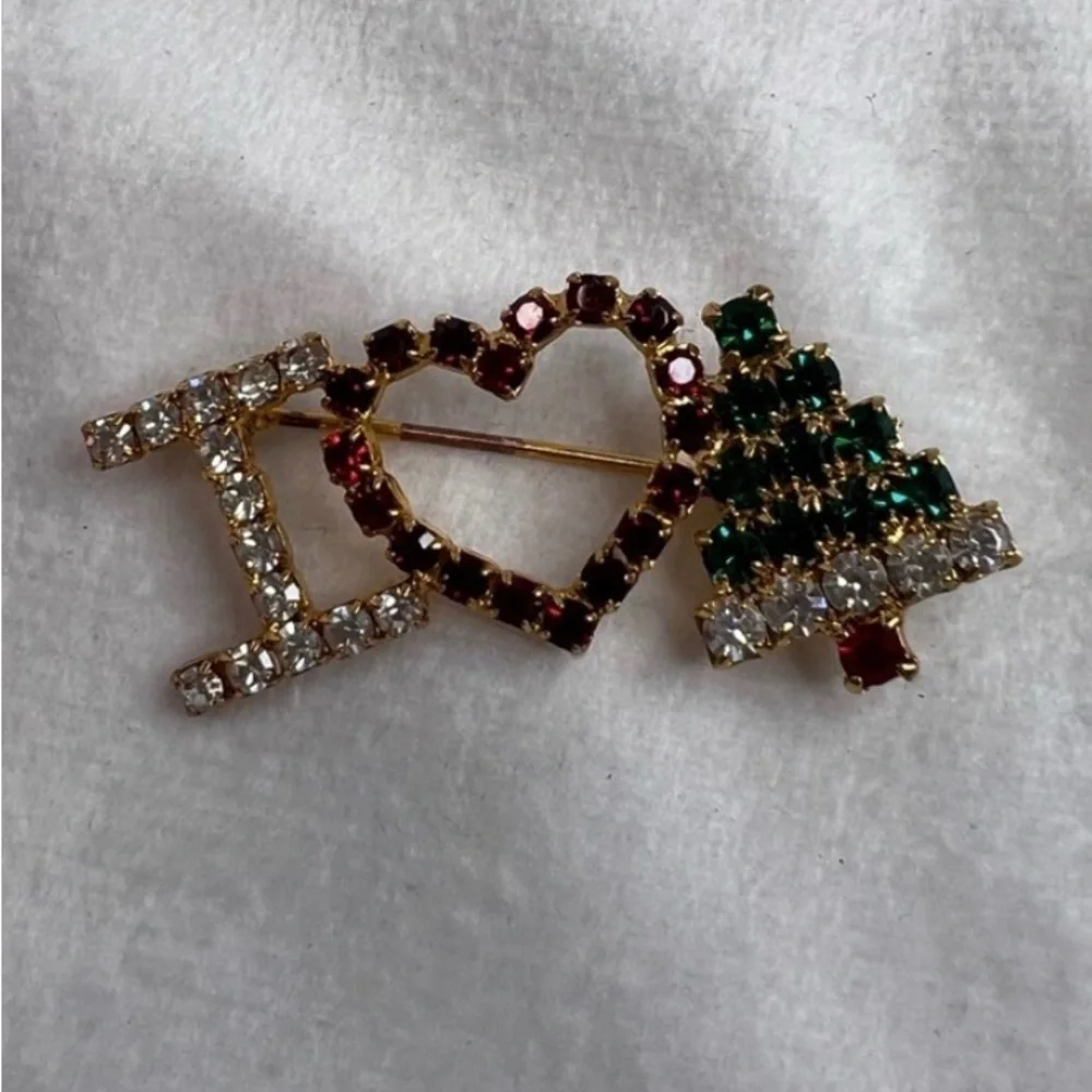 90’s I❤️🎄 Brooch Christmas Brooch